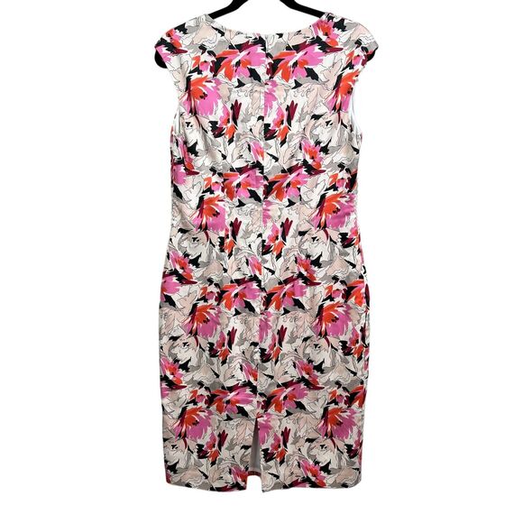 L.K. BENNETT London Womens Sheath‎ Dress Floral Lined Sleeveless Zip Up Size 10 - Picture 3 of 6